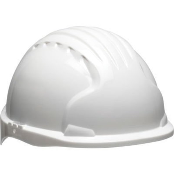 Pip Evolution Deluxe Short Brim Hard Hat HDPE Shell, 6-Pt Suspension w/Ratchet Adjustment, White 280-EV6151S-10